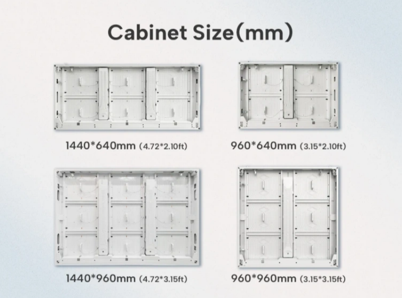 cabinet size led screen