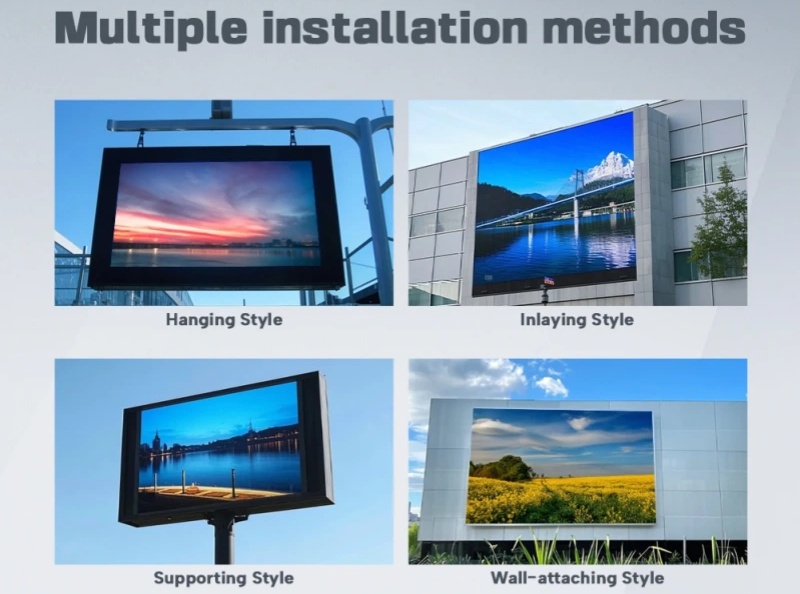 outdoor led screen install