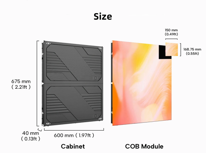 600 x 675mm led display